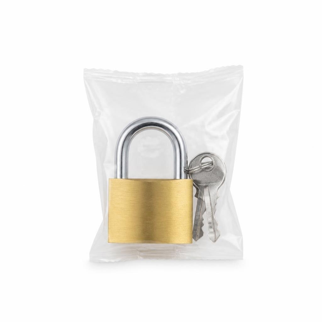 TRI-CIRCLE V-264 38MM BRASS PADLOCK (VISUAL PACK)
