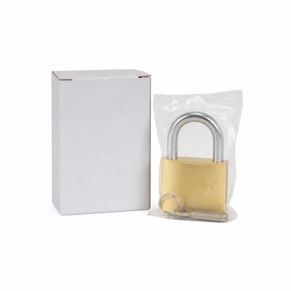 TRI-CIRCLE V-265 50MM BRASS PADLOCK (VISUAL PACK)
