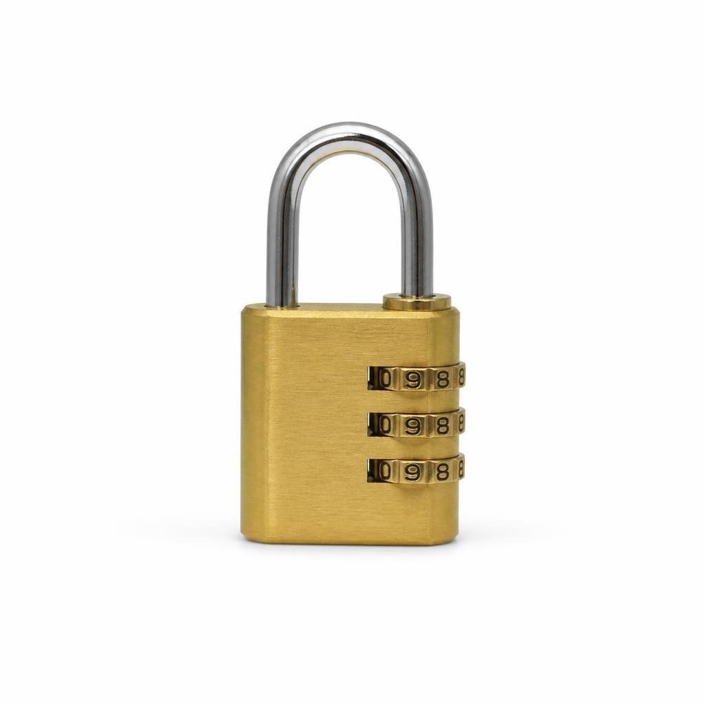 COLEX V-623 20MM 3DIGIT RESETTABLE BRASS PAD LOCK