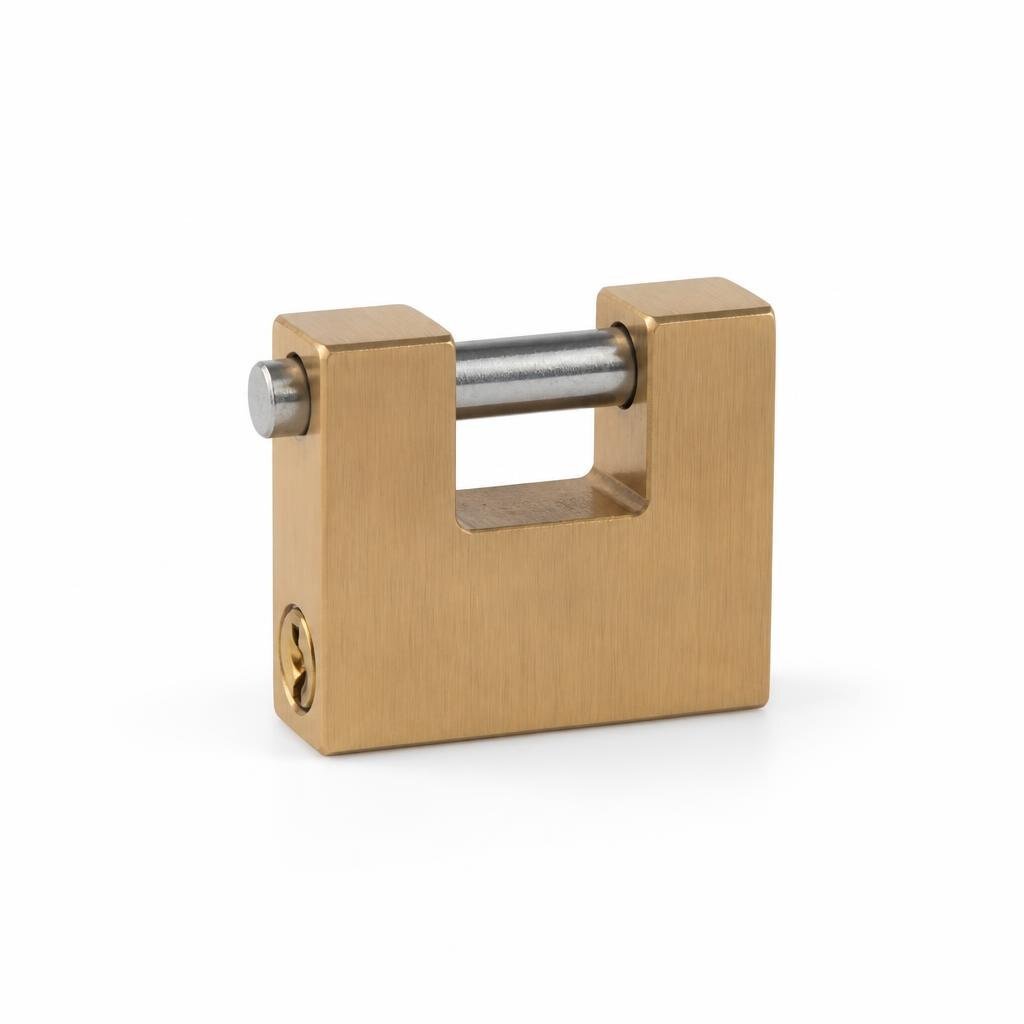 DORETTI DPL200 50MM ARMOURED SOLID BRASS BODY PAD LOCK