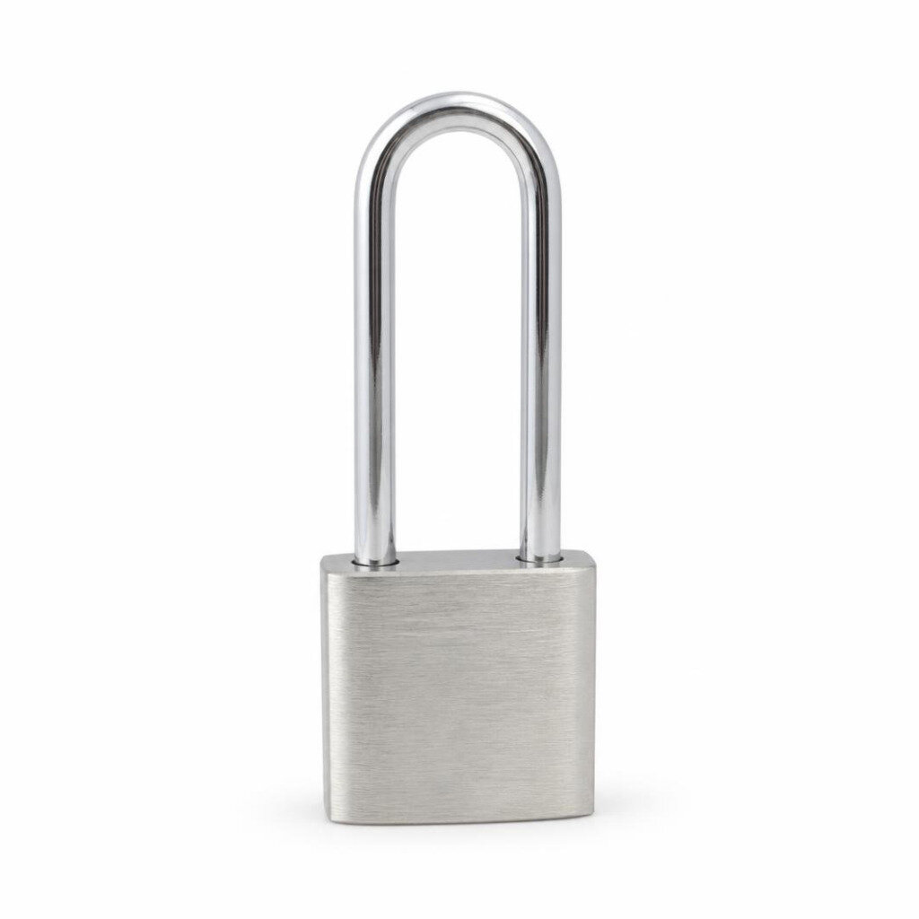 VERON V800 40MM CHROME LONG SHACKER PAD LOCK