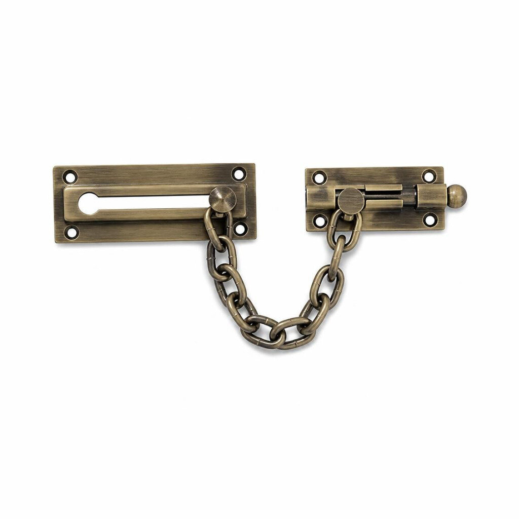 MARKSMAN 999AC ANTIQUE DOOR CHAIN & BOLT