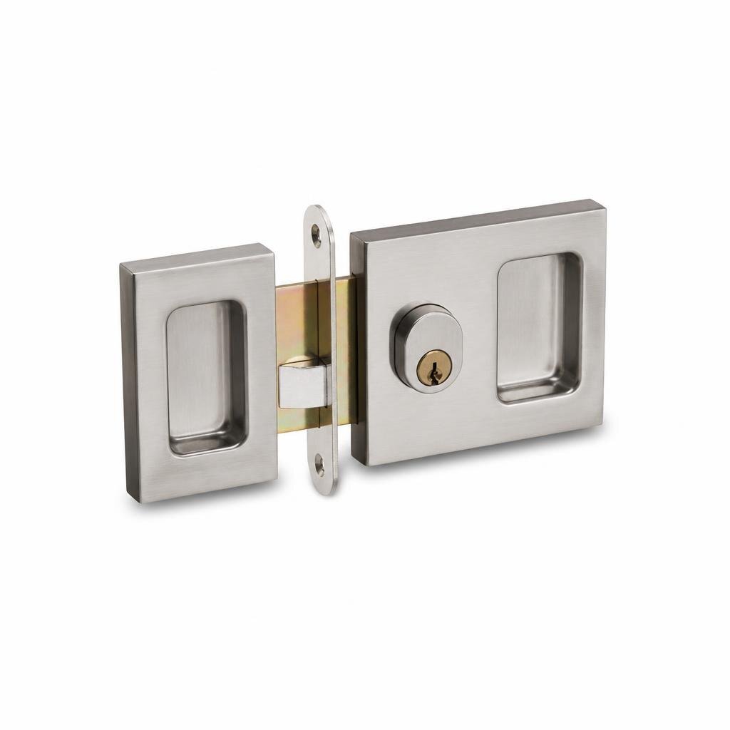 A6 25MM SS SLINDING DOOR LOCKSET