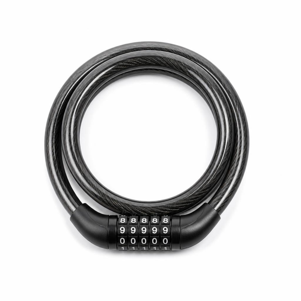 2210# WIRE ROPE BICYCLE LOCK 12MM X 0.8MM (4DIGIT)