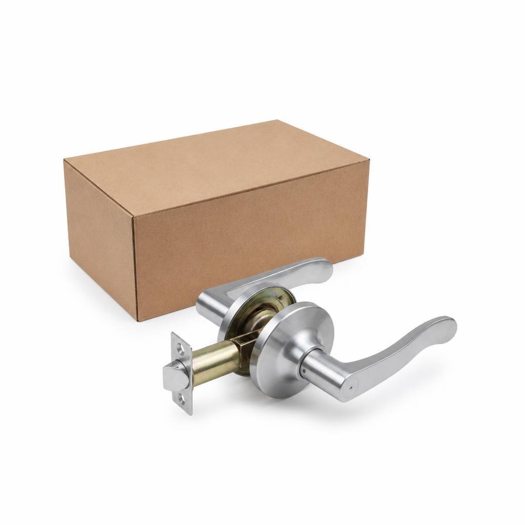 HANDEY HD88-6801  TUBULAR LEVER LOCK SILVERY (24PCS/CTN)