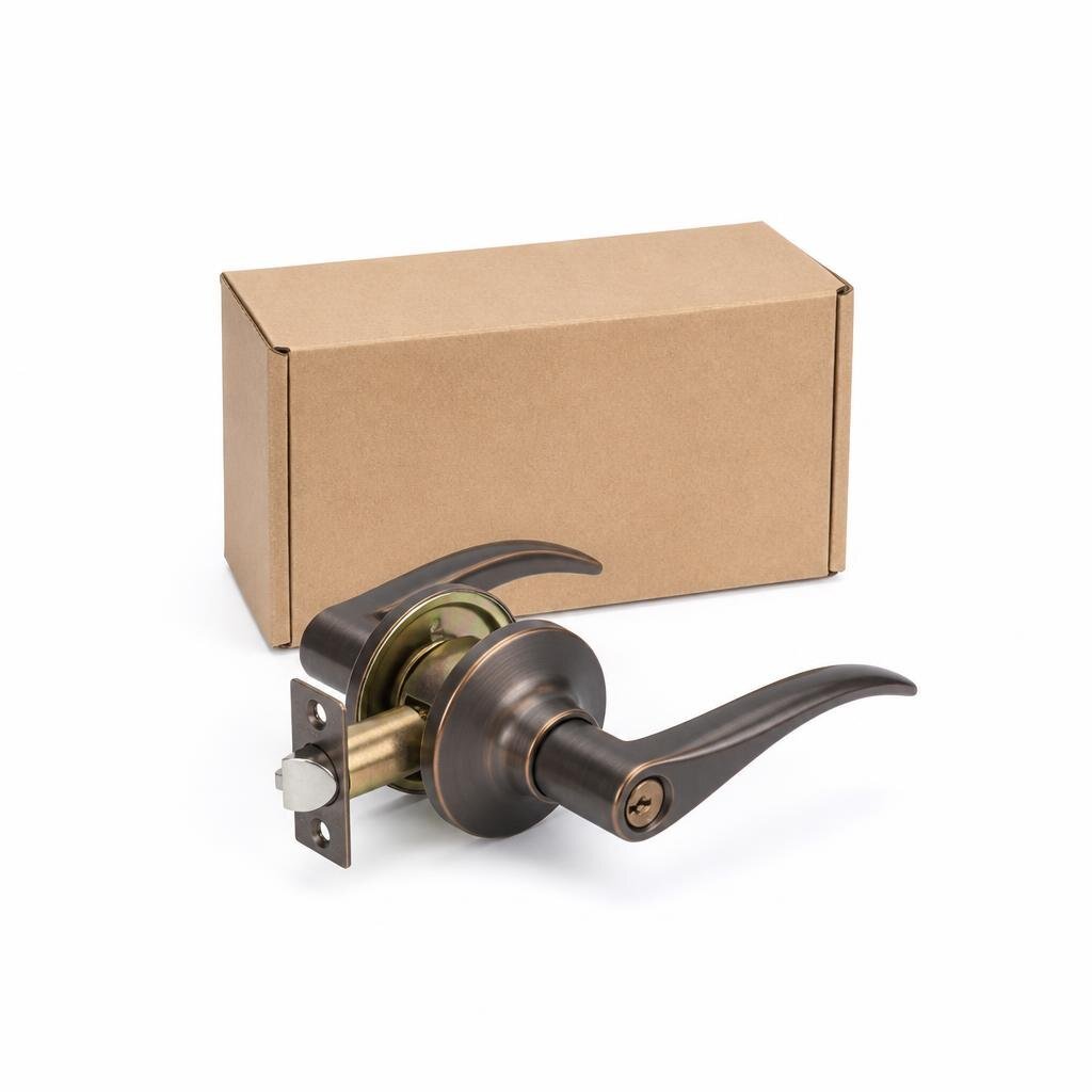 HANDEY HD88-6802  TUBULAR LEVER LOCK BRONZE (24PCS/CTN)