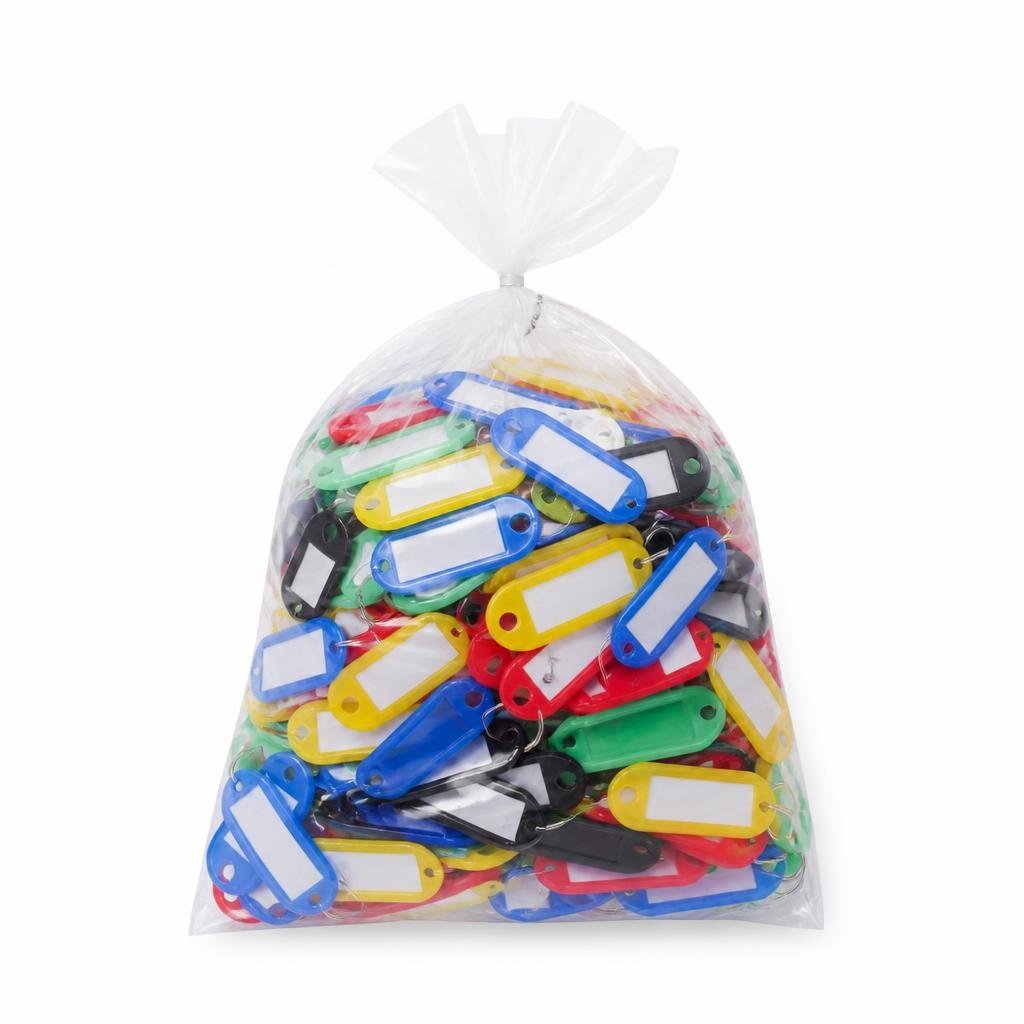M-PVC KEY LABEL (MIX COLOUR) (200PCS/BAG)