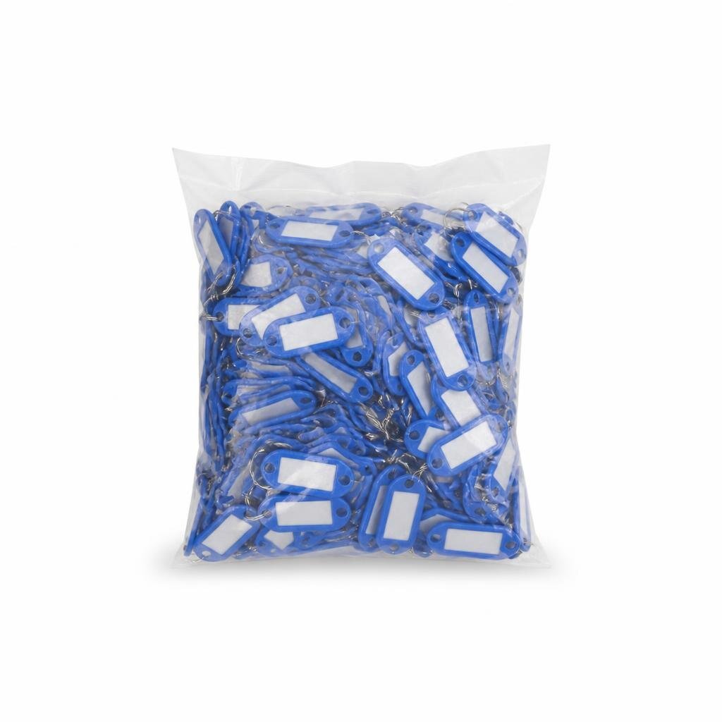 M-PVC KEY LABEL (BLUE COLOUR) (200PCS/BAG)