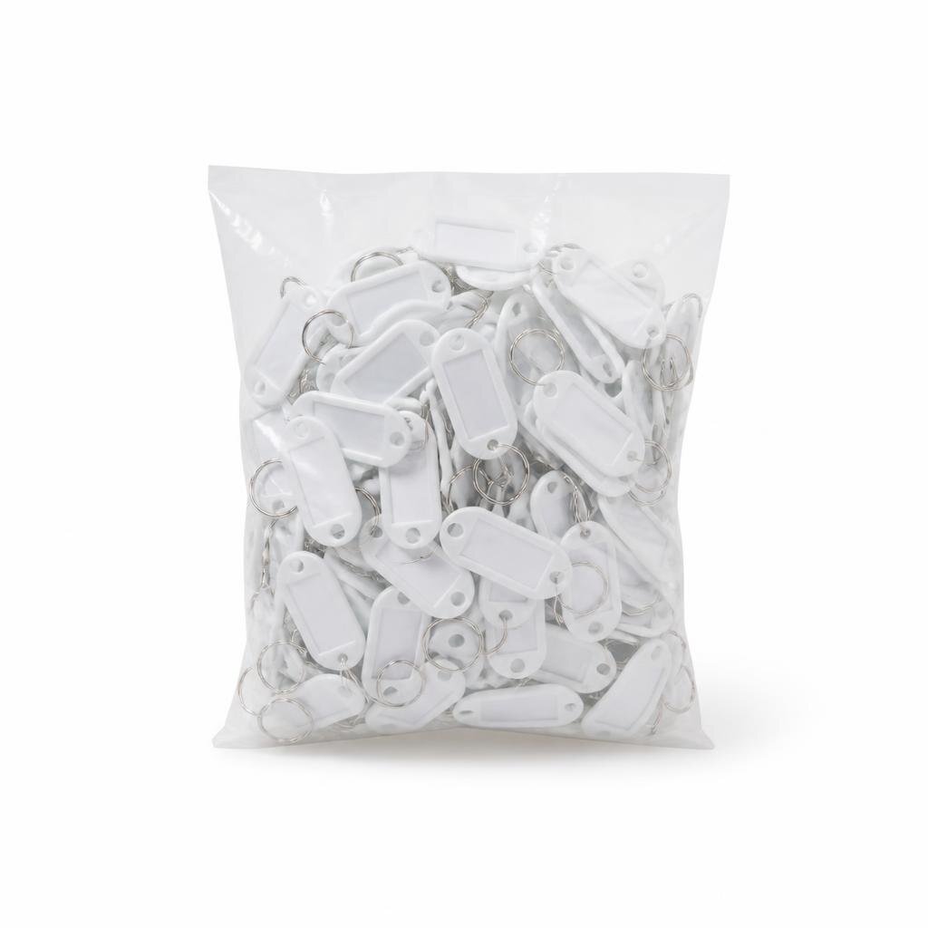 M-PVC KEY LABEL (WHITE COLOUR) (200PCS/BAG)