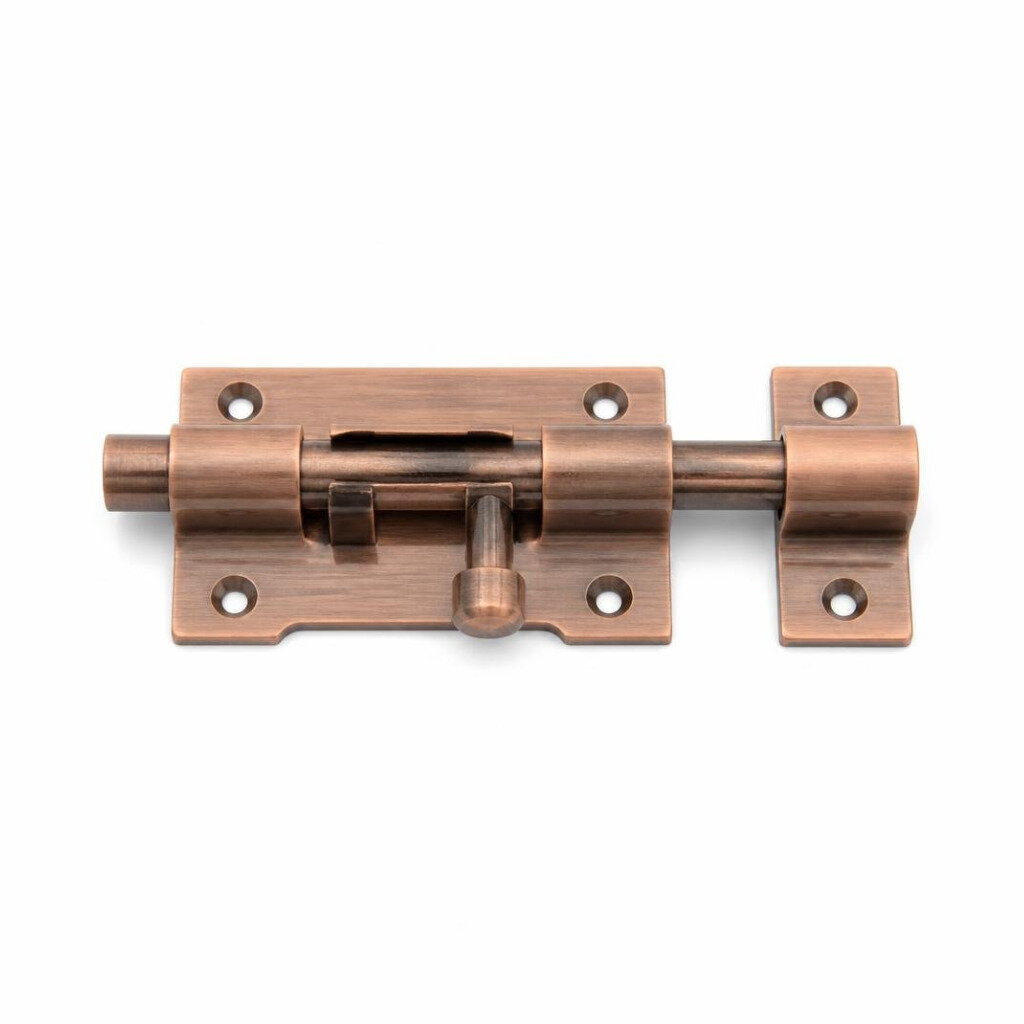 DORETTI DABB00104AC-V 4" ANTIQUE COPPER H/DUTY ALUMINIUM BARREL BOLT