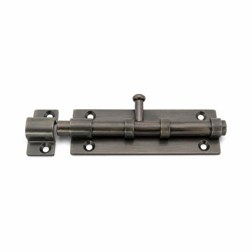 BLACKRINO BR4200 6" M/DUTY ANTIQUE DOOR BOLT