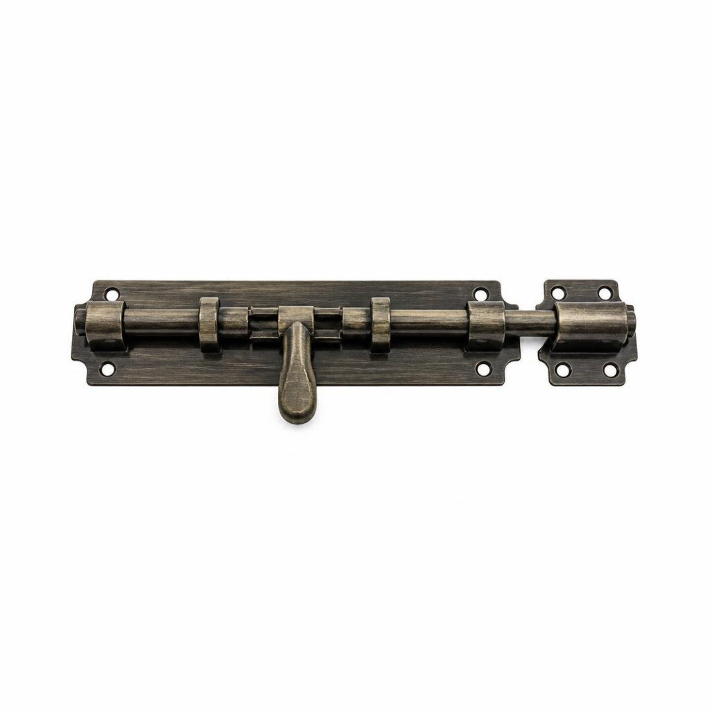 BLACKRINO BR4200 8" M/DUTY ANTIQUE DOOR BOLT