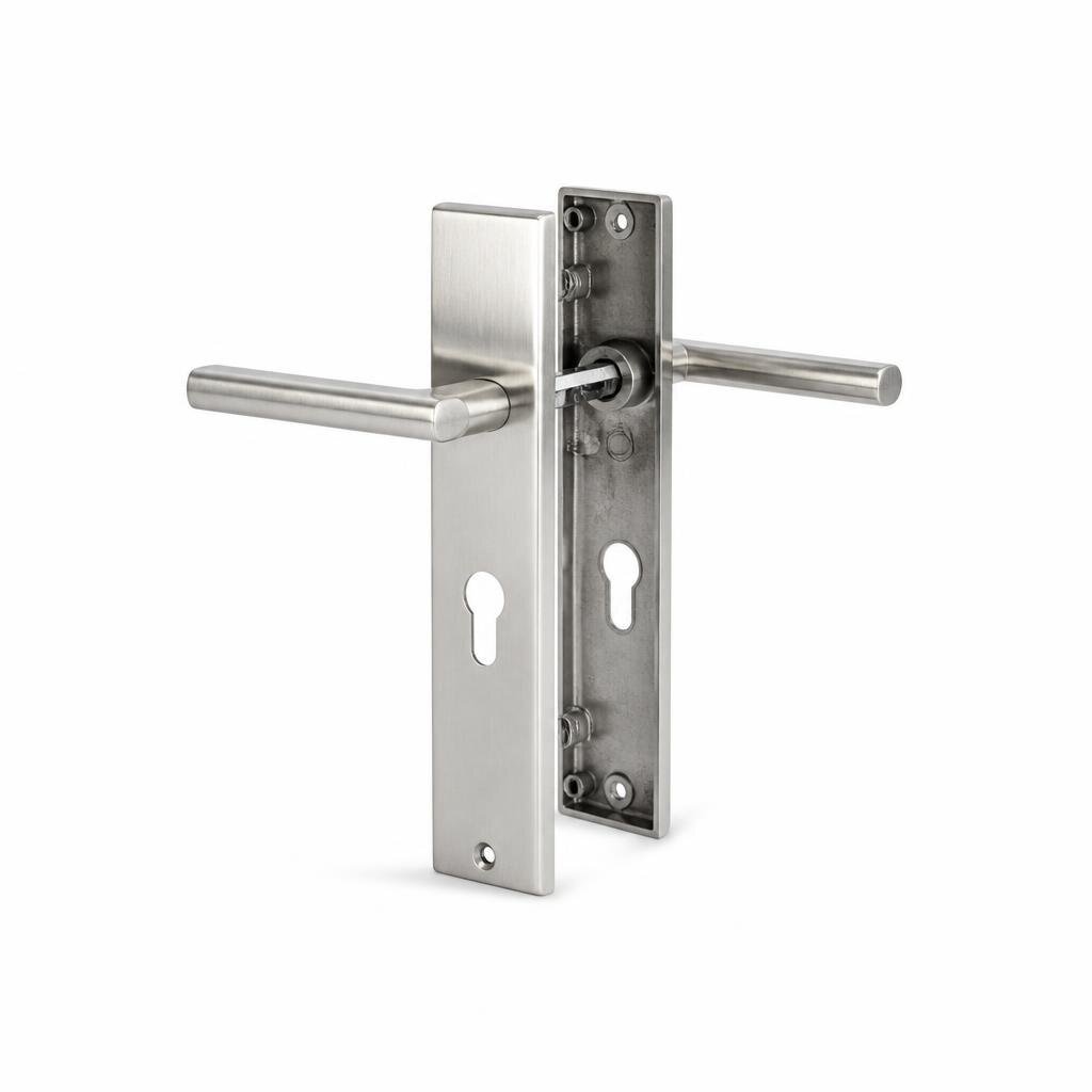 ISON 8998SS ENTRANCE LOCK HANDLE SET