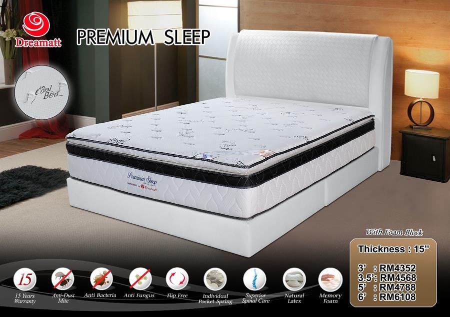 DREAMATT 15" PREMIUM SLEEP Mattress