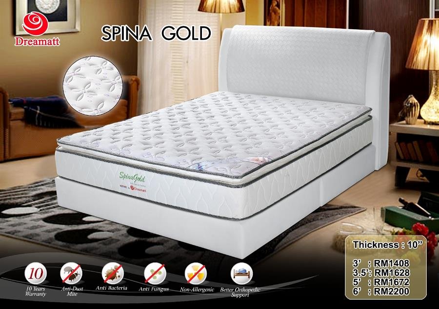 DREAMATT 10" Spina Gold Mattress