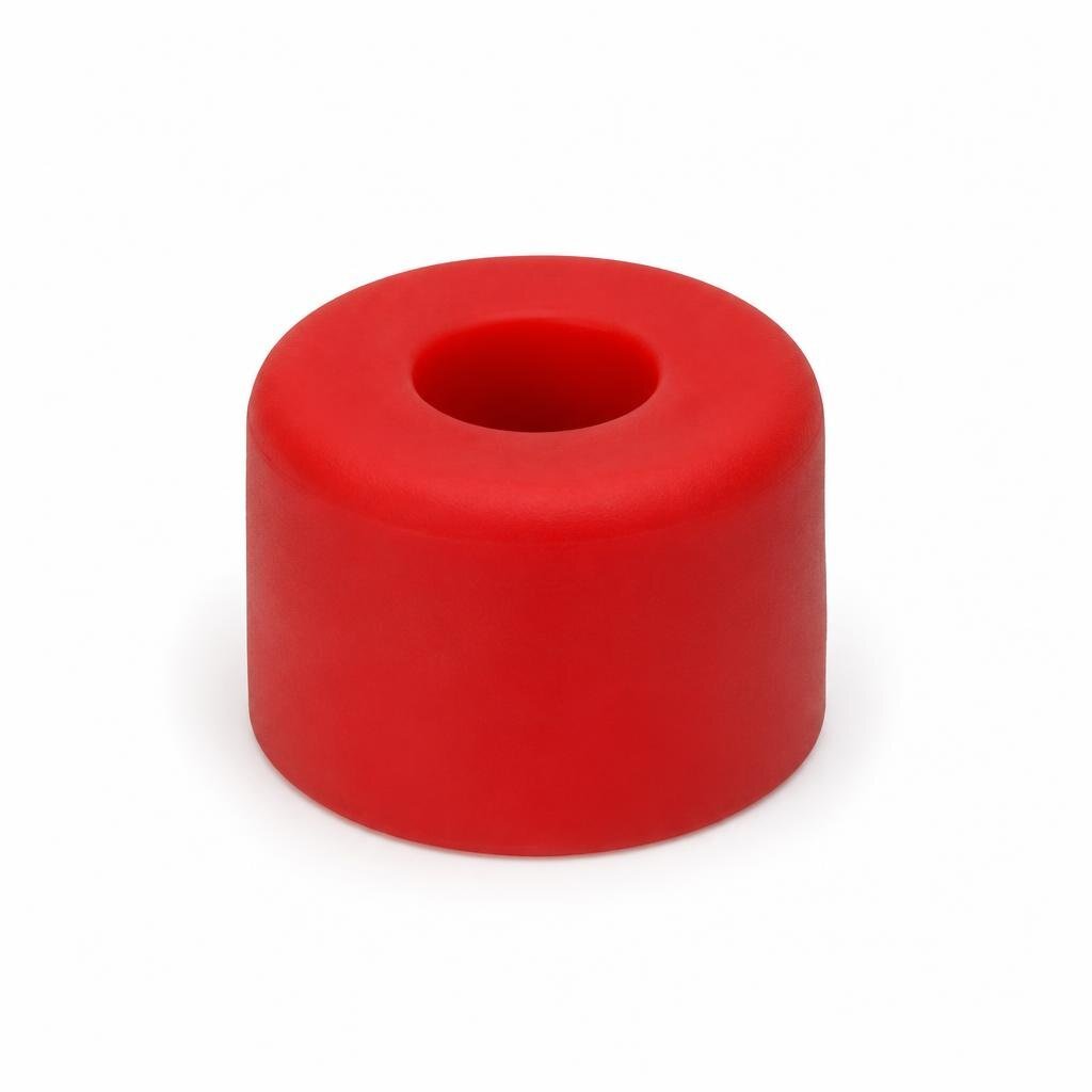 RBR 32 X 32MM ROUND RED RUBBER DOOR STOPPER
