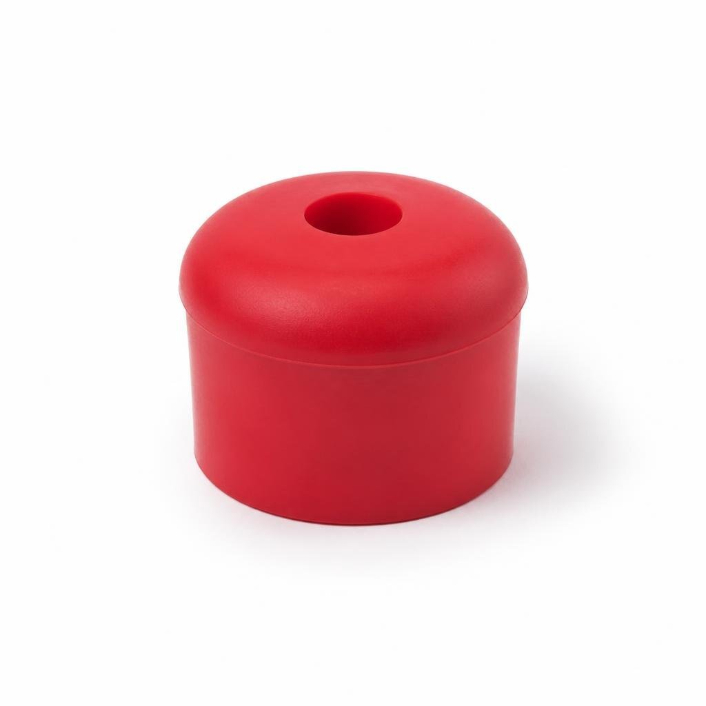 RBR 38 X 35MM ROUND RED RUBBER DOOR STOPPER