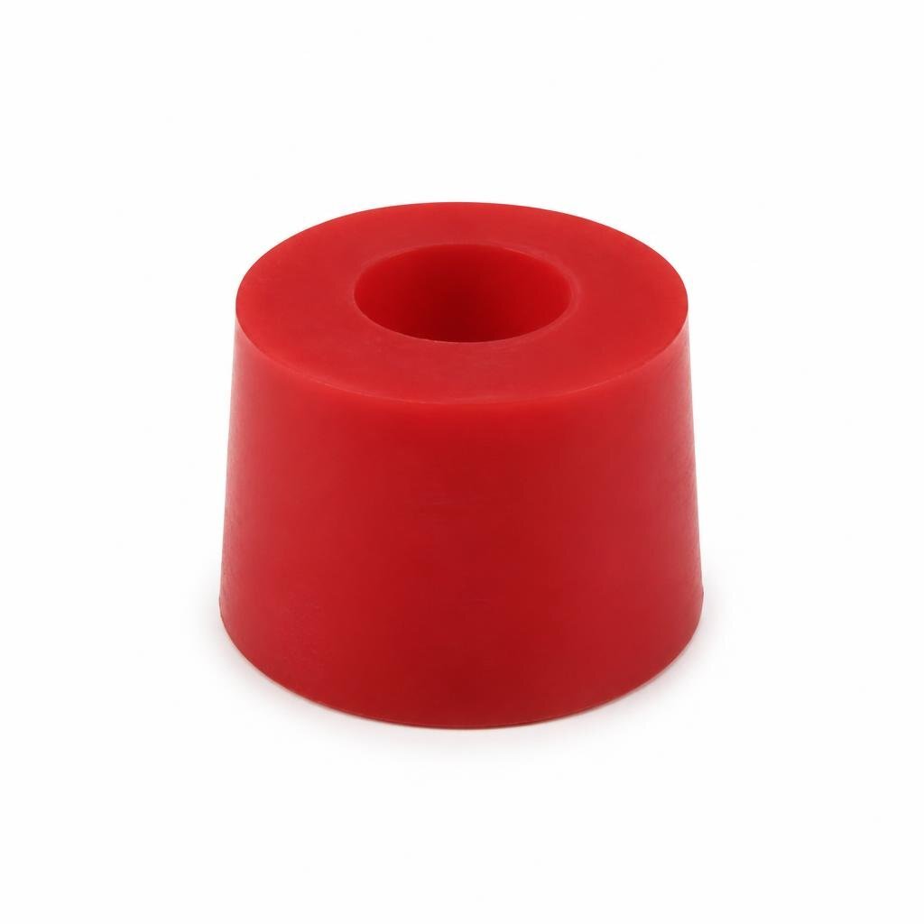 RBR 47 X 38MM ROUND RED RUBBER DOOR STOPPER