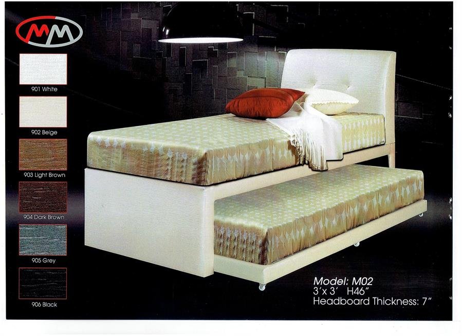 Divan Bed Frame Single Size + Pull out M02