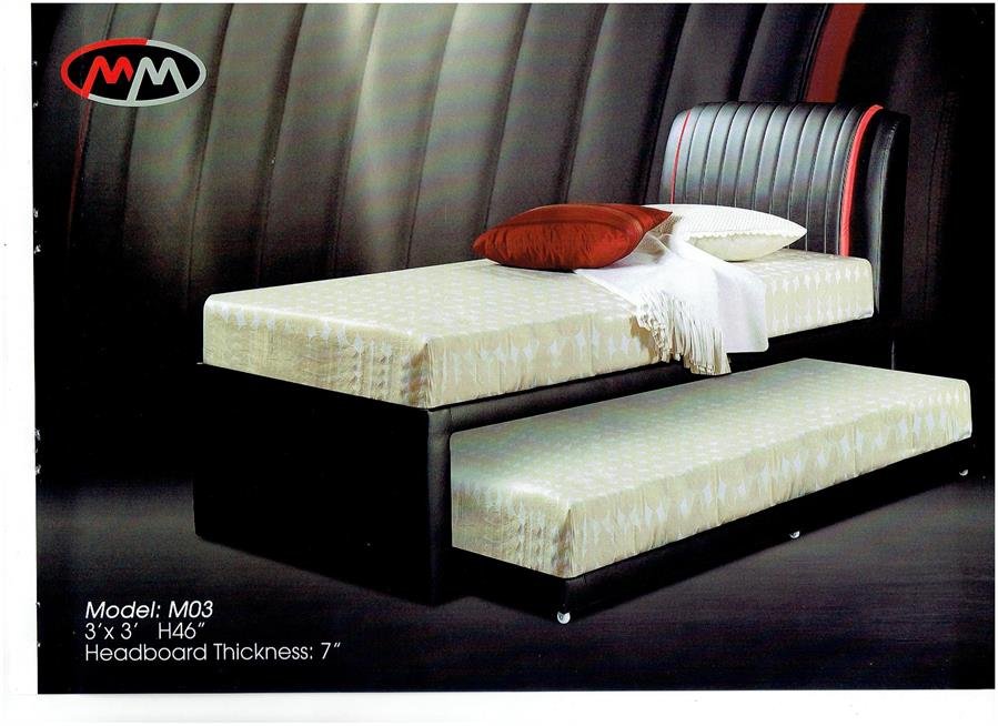 Divan Bed Frame Single Size + Pull out M03