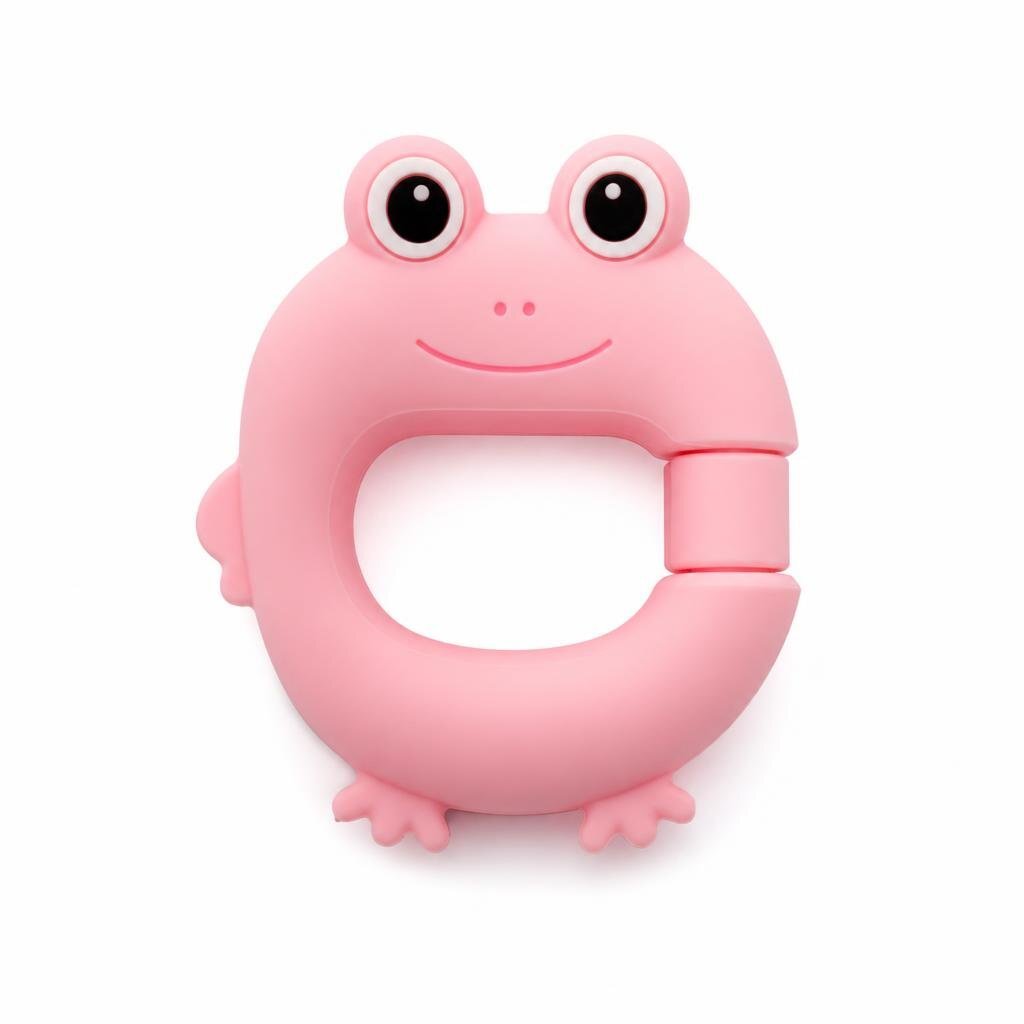 SILICONE DOOR HANDLE ANTI-COLLISION PAD-PINK FROG