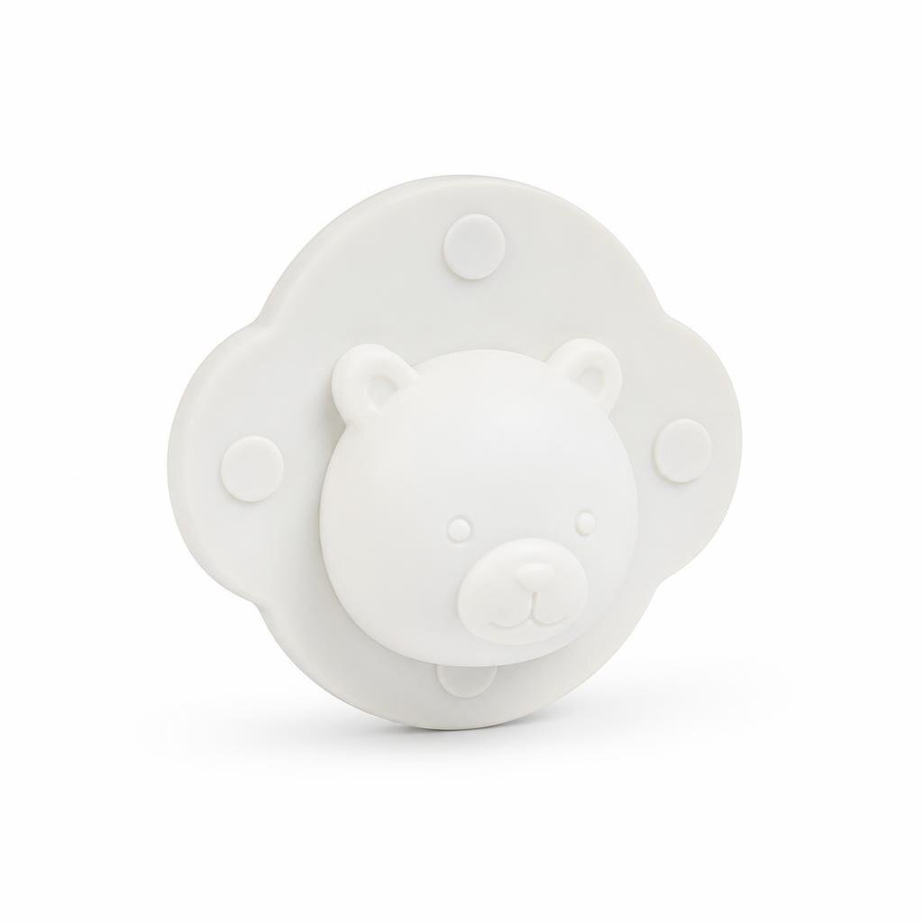 SILICONE DOOR HANDLE ANTI-COLLISION PAD - WHT BEAR