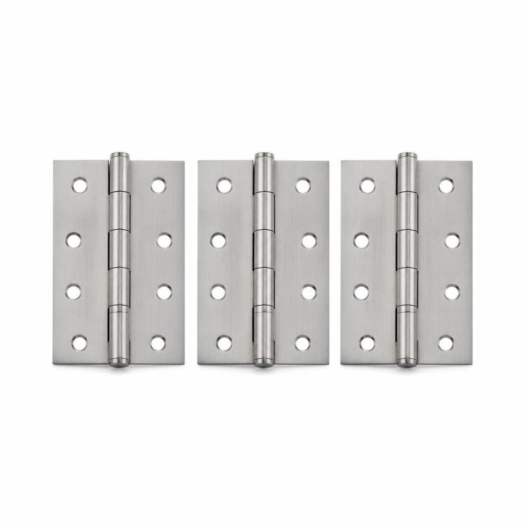 CHO 4" X 1.8MM X 3PCS S/S HINGES W/O BEARING