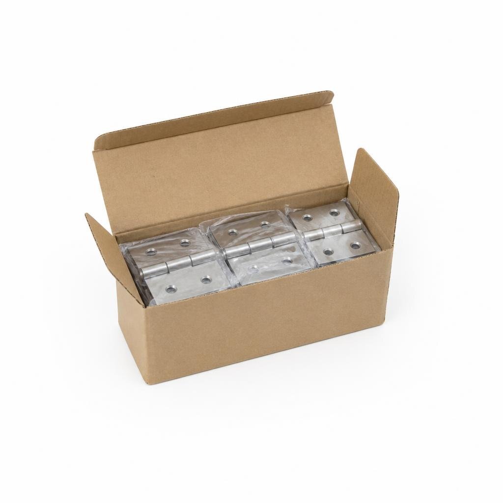AMAN SSH-1008 1" X 0.8MM S/STEEL BUTT HINGES (12PAIR/BOX)