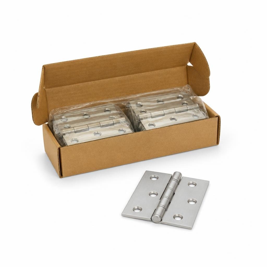 AMAN SSH-3015 3" X 1.5MM S/STEEL BUTT HINGES (12PAIR/BOX)