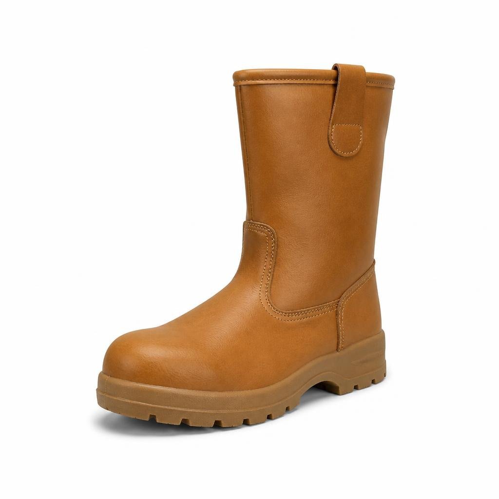 BIG TRUCK SS 8018 #10 HI CUT PULL UP BOOT - CAMEL BROWN
