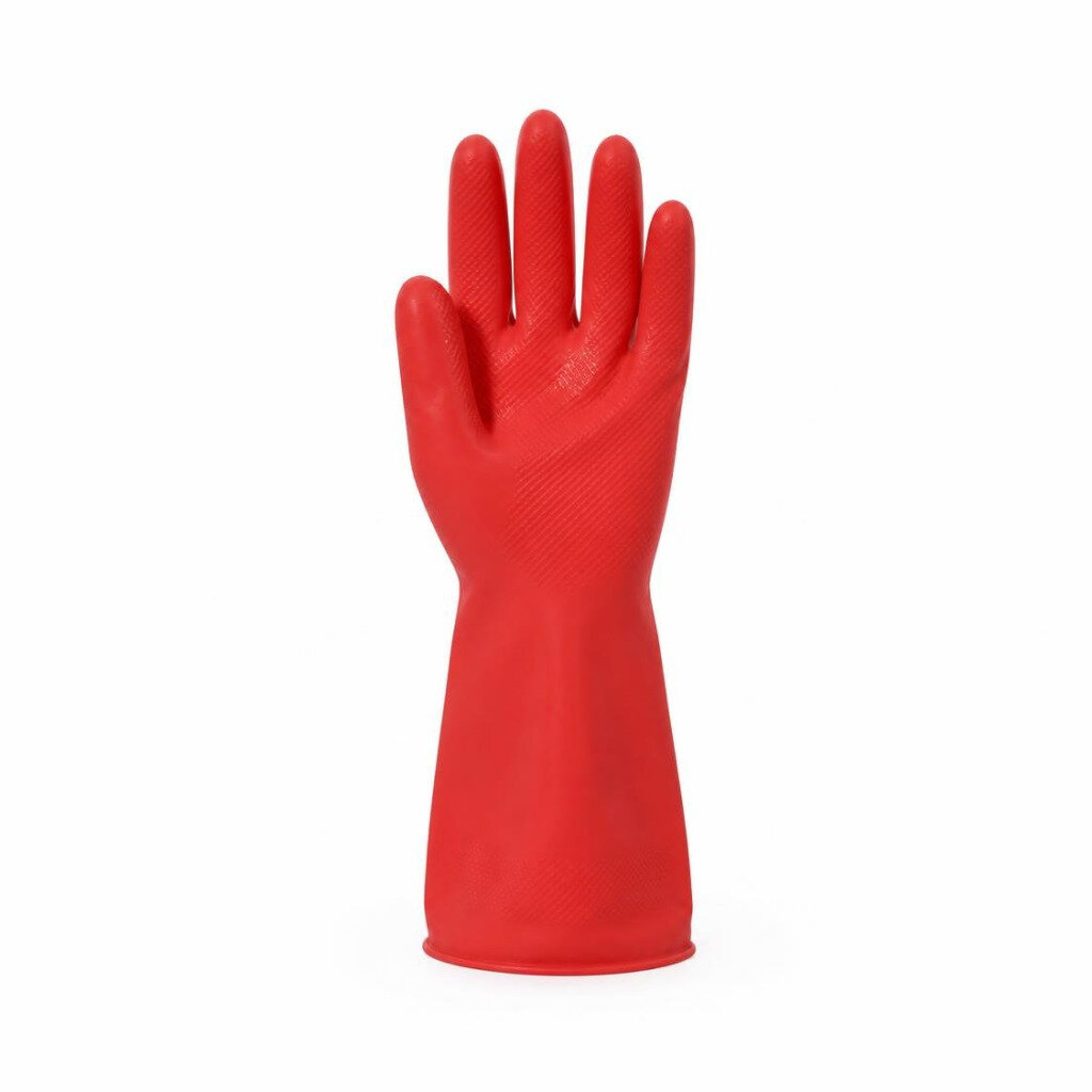 HOUSEHOLD 15" RED RUBBER HAND GLOVE