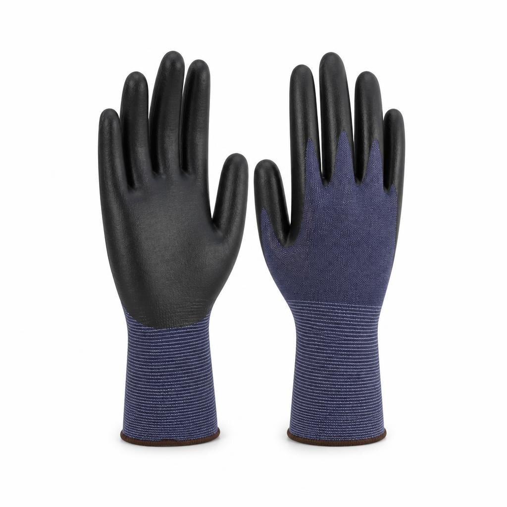 PICASAF NGNS80BBL NITRILE SMOOTH FLEXIGRIP POLY LINER GLOVE