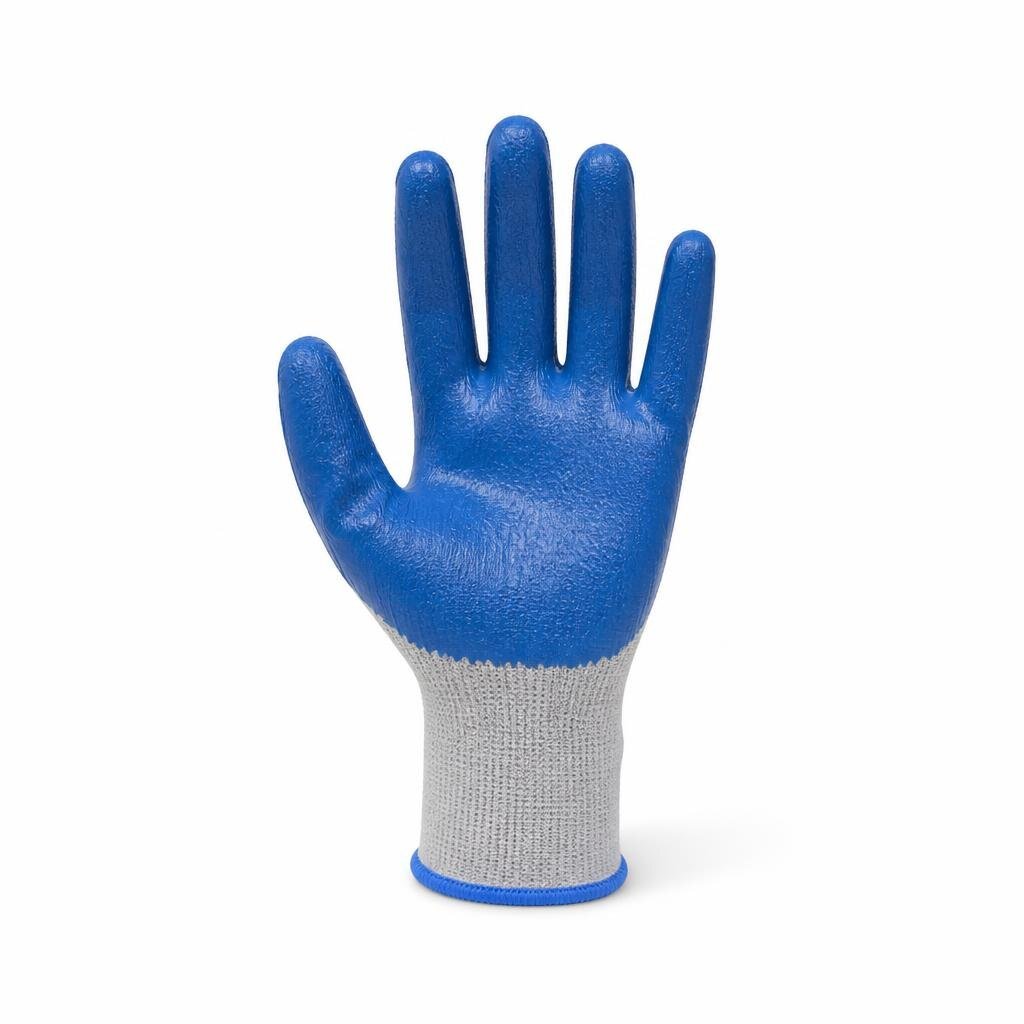 300# LATEX COATED HAND GLOVE - BLUE