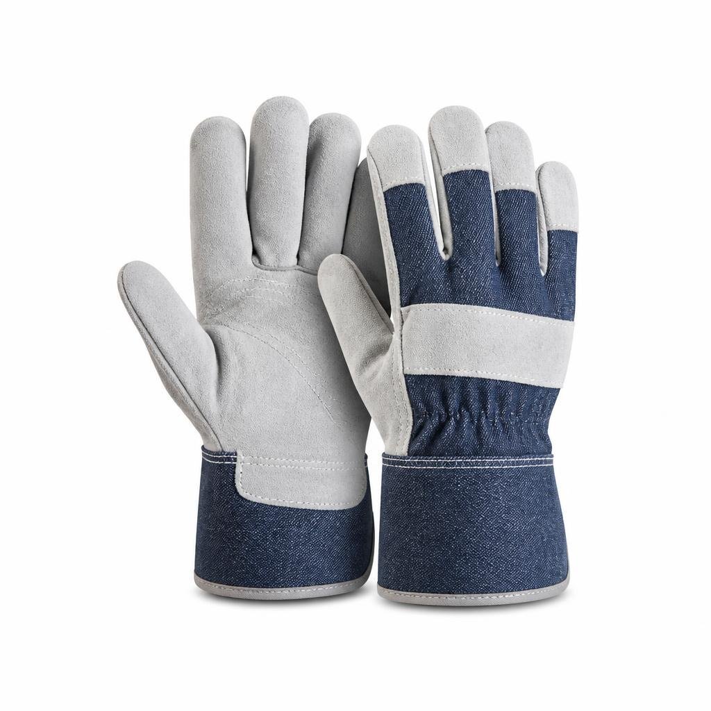 NIETZ 10.5" BLUE JEAN BJ S/PALM SEMI LEATHER GLOVE