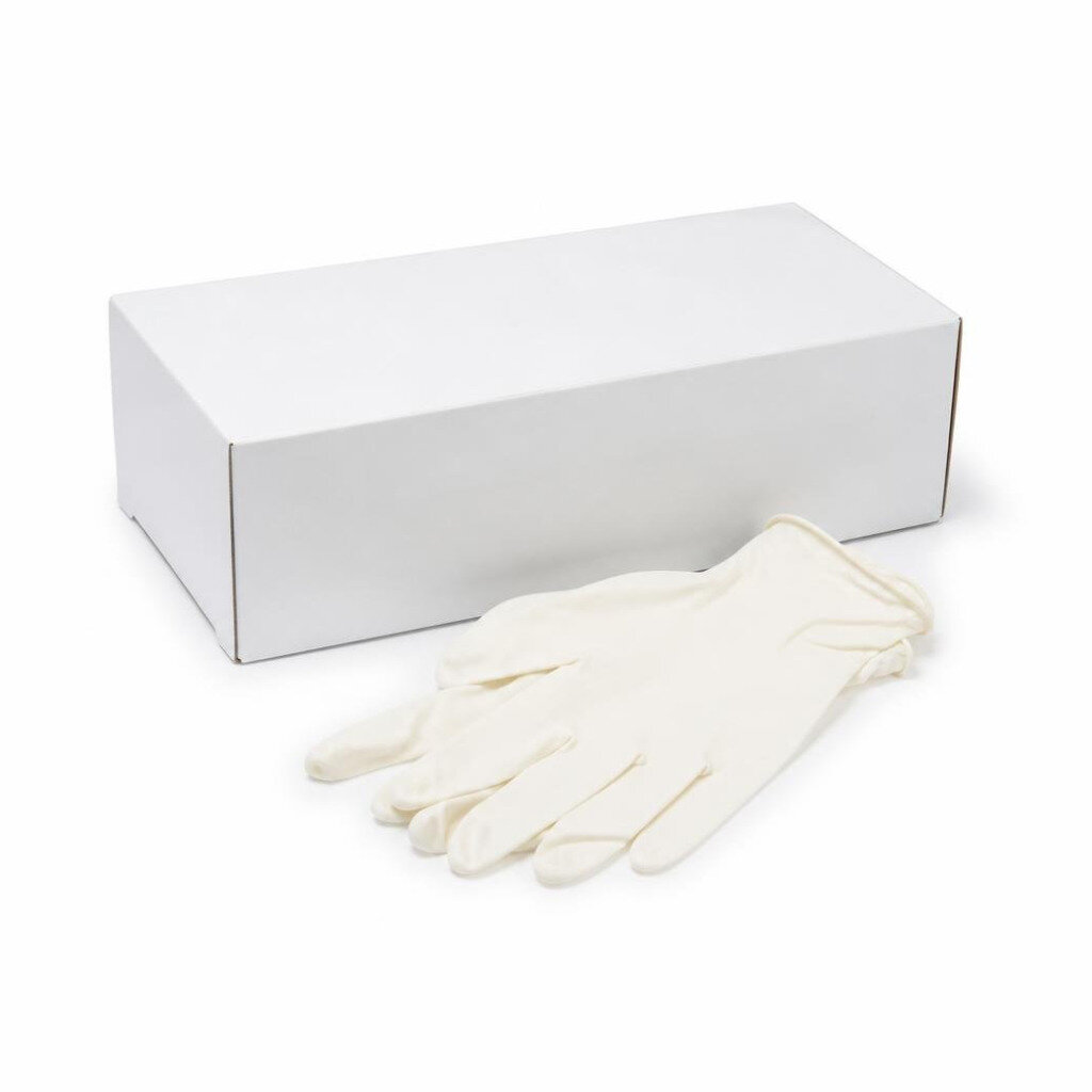 POWDER LATEX EXAMINATION HAND GLOVE - BOX