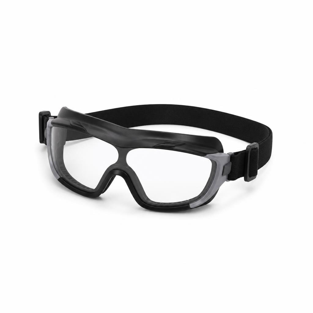 VELVINO V301B SAFETY GOGGLES BLACK SILVER