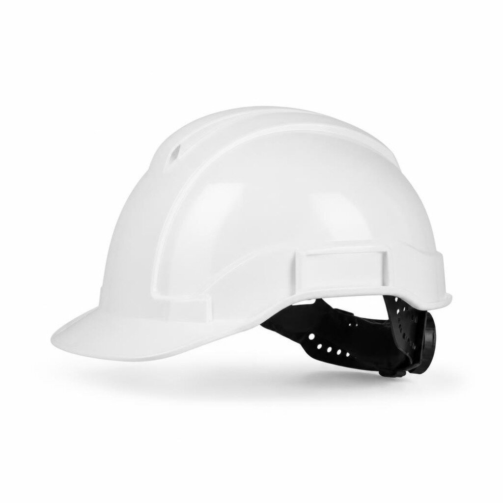 UVEE 908 SAFETU HELMET RATCHET LOCK WHITE