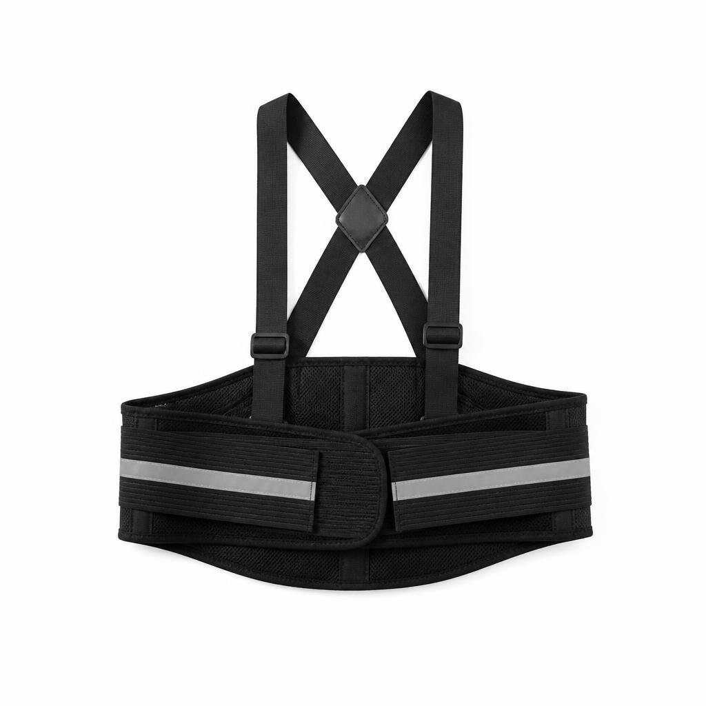 NIETZ NZPEB708L L BACK BRACE BELT WITH REFLECTIVE STRIP