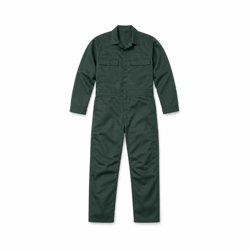 TANKER FIRE RETARDANT COVERALL - DARK GREEN - L