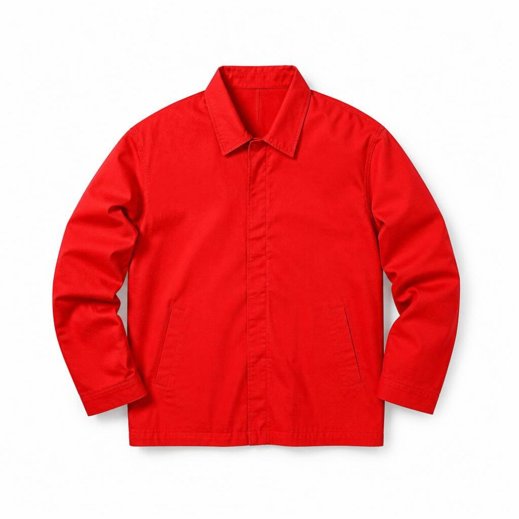VICTORY 100% COTTON LIGHTWEIGHT JACKET - BRIGHT RED - SIZE XL