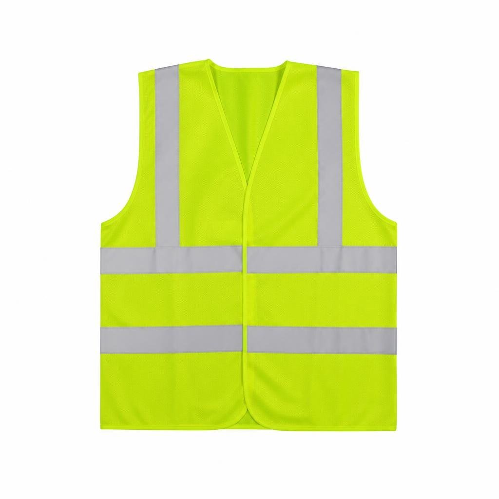 H/DUTY REFLECTIVE SAFETY VEST - YELLOW/GREEN