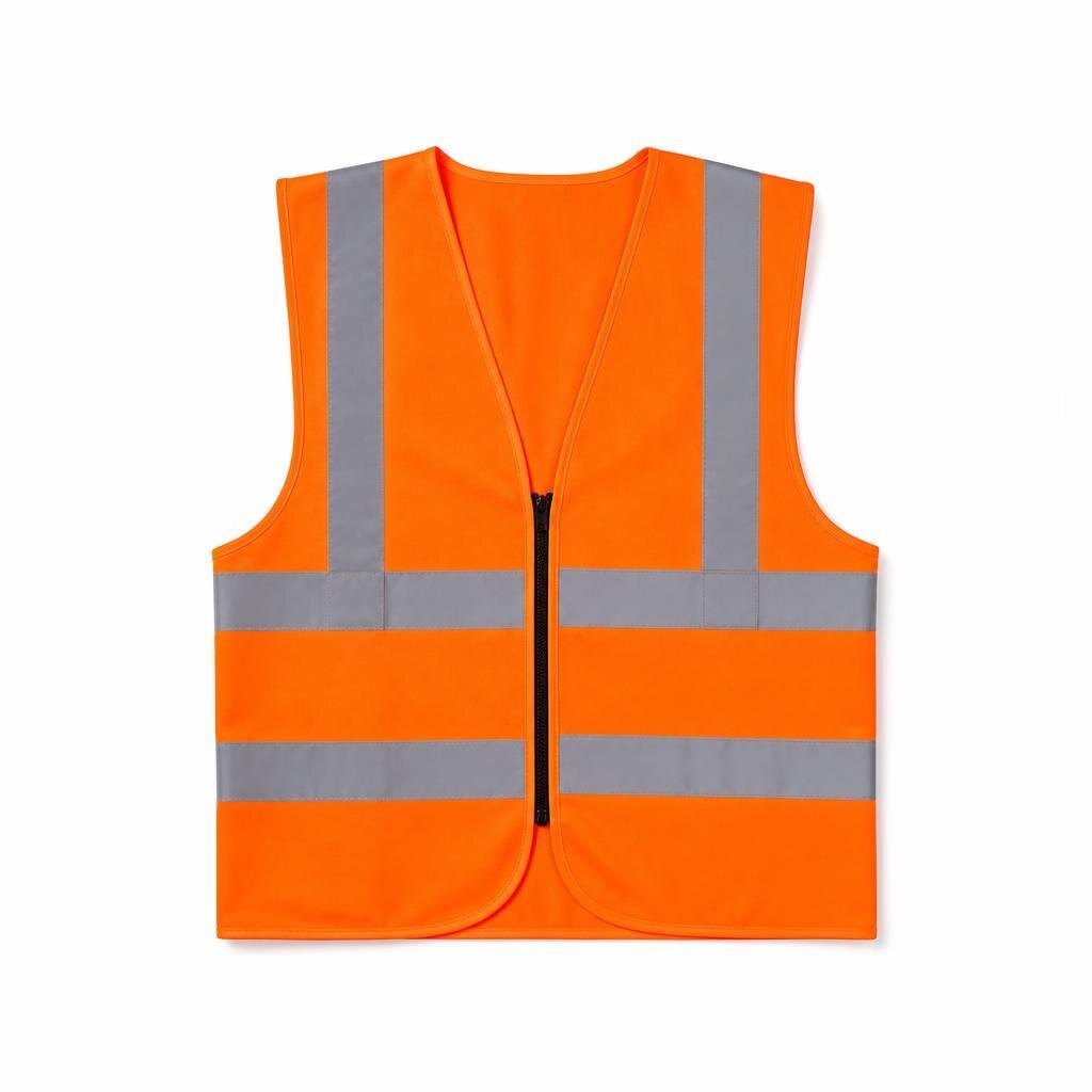 BELWAY SAFETY VEST WITH ZIP - ORANGE