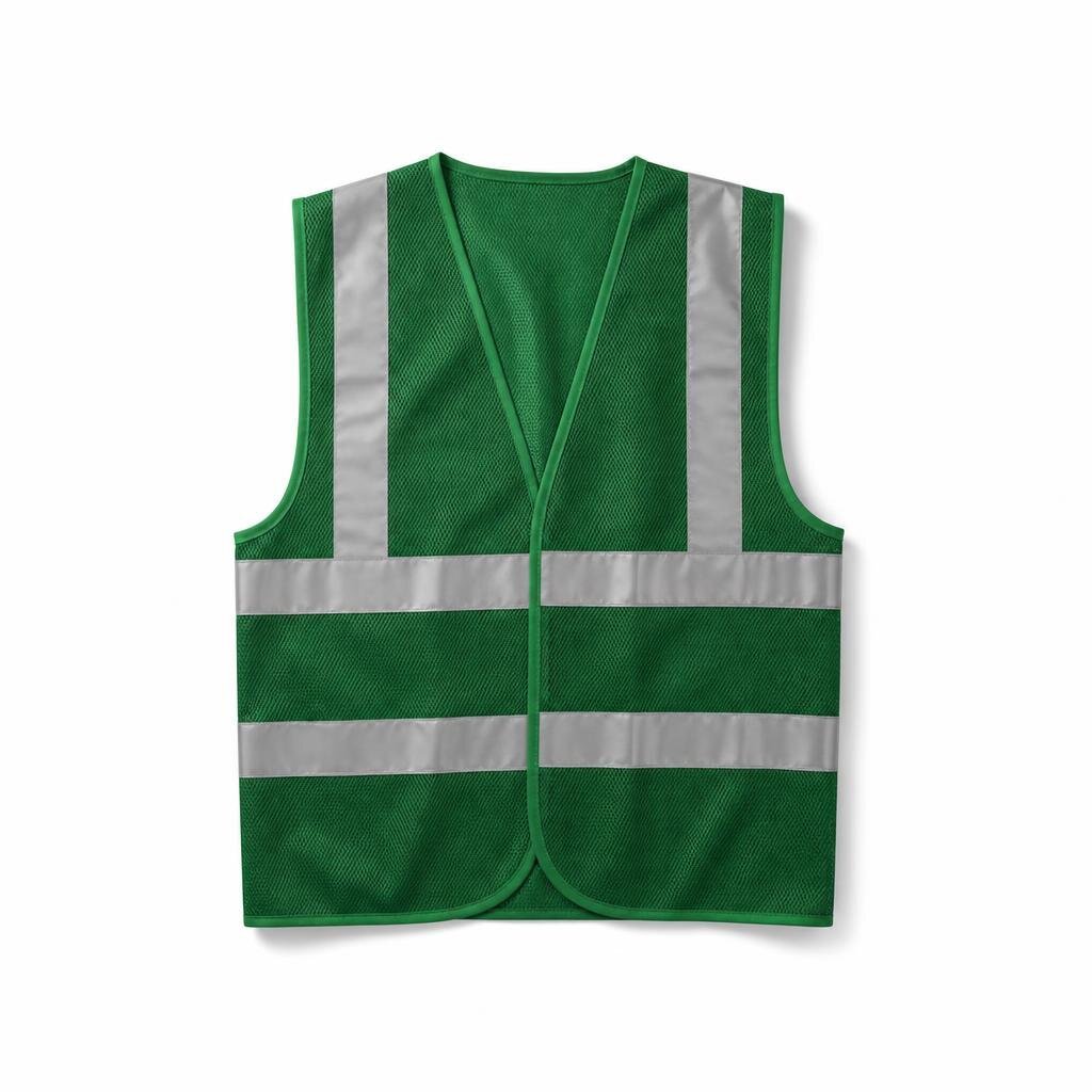 SAFETY VEST - 4LINE GREEN