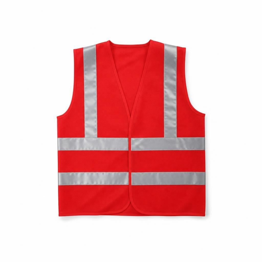 005R REFLECTIVE SHIRT - 4LINE RED (SAFETY VEST)