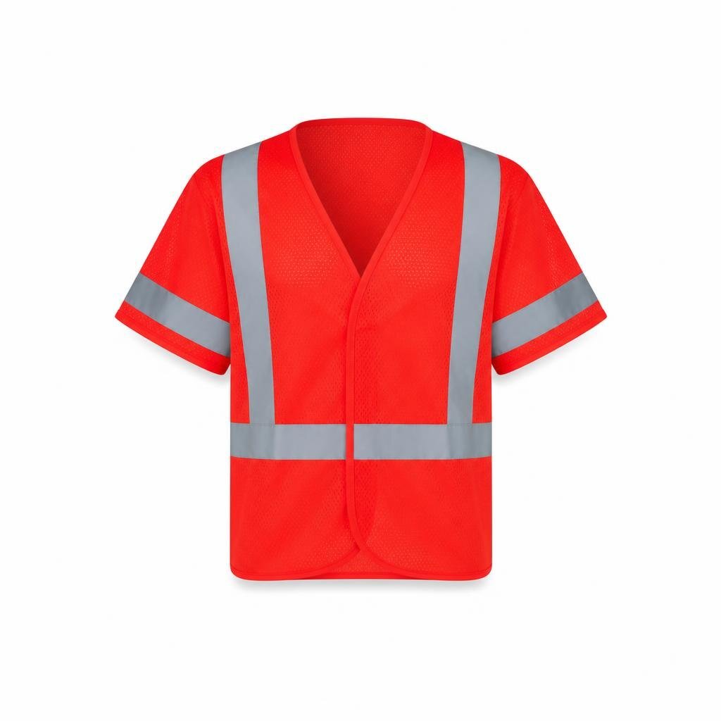 008R REFLECTIVE SHIRT - RED (SAFETY VEST)