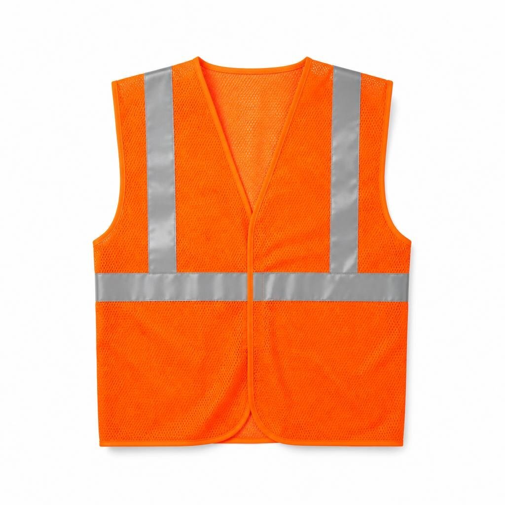E-MAX X-TYPE REFECTIVE SAFETY VEST - ORANGE