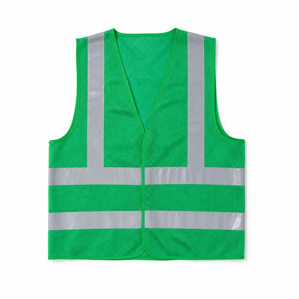 E-MAX STICK REFLECTIVE SAFETY VEST - GREEN