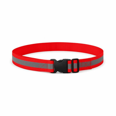 007R REFLECTIVE RED SAFETY BELT - CLIP