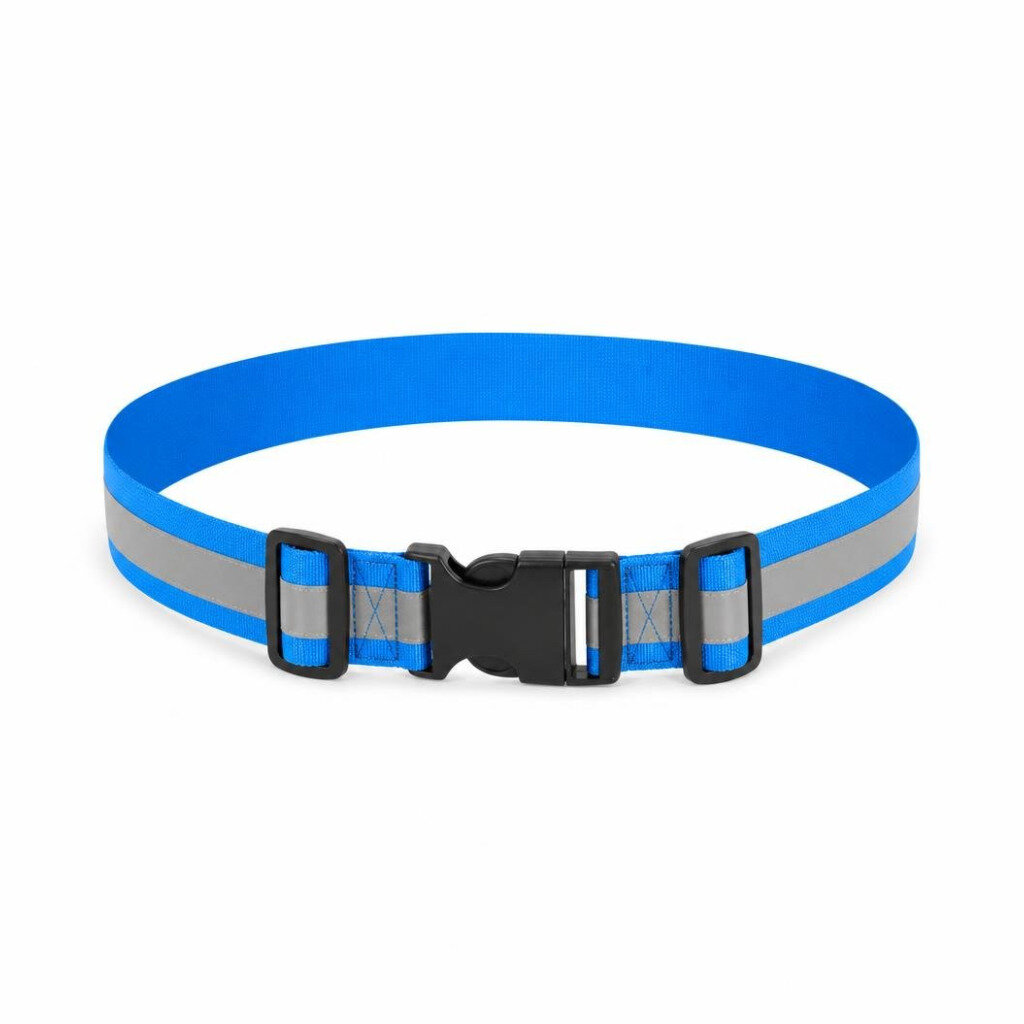 007B REFLECTIVE BLUE SAFETY BELT - CLIP