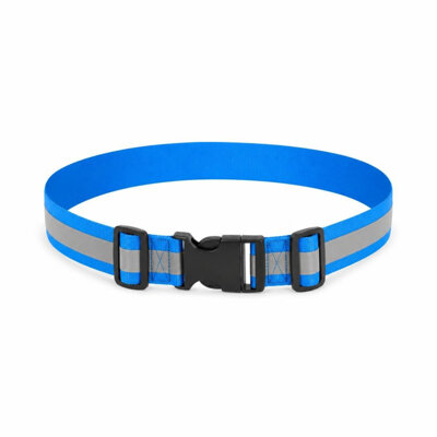 007B REFLECTIVE BLUE SAFETY BELT - CLIP
